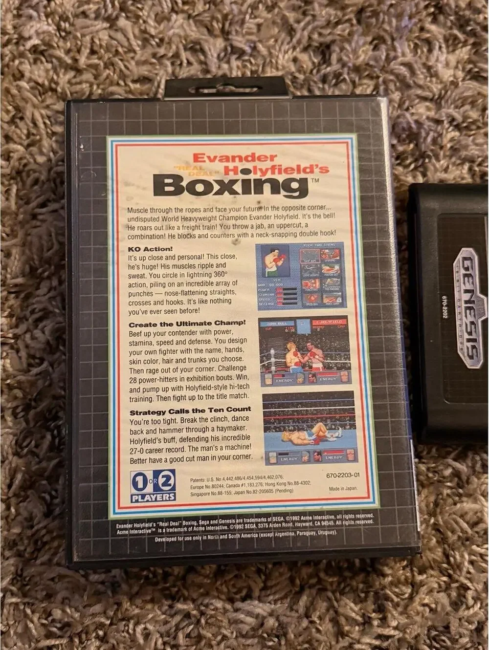 Evander Holyfield’s Real Deal Boxing for Sega Genesis